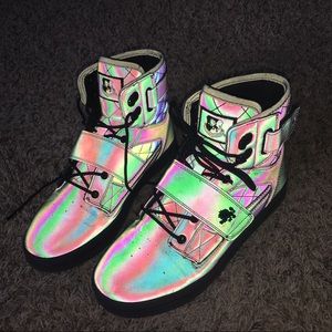 Vlado high-too holographic sneakers